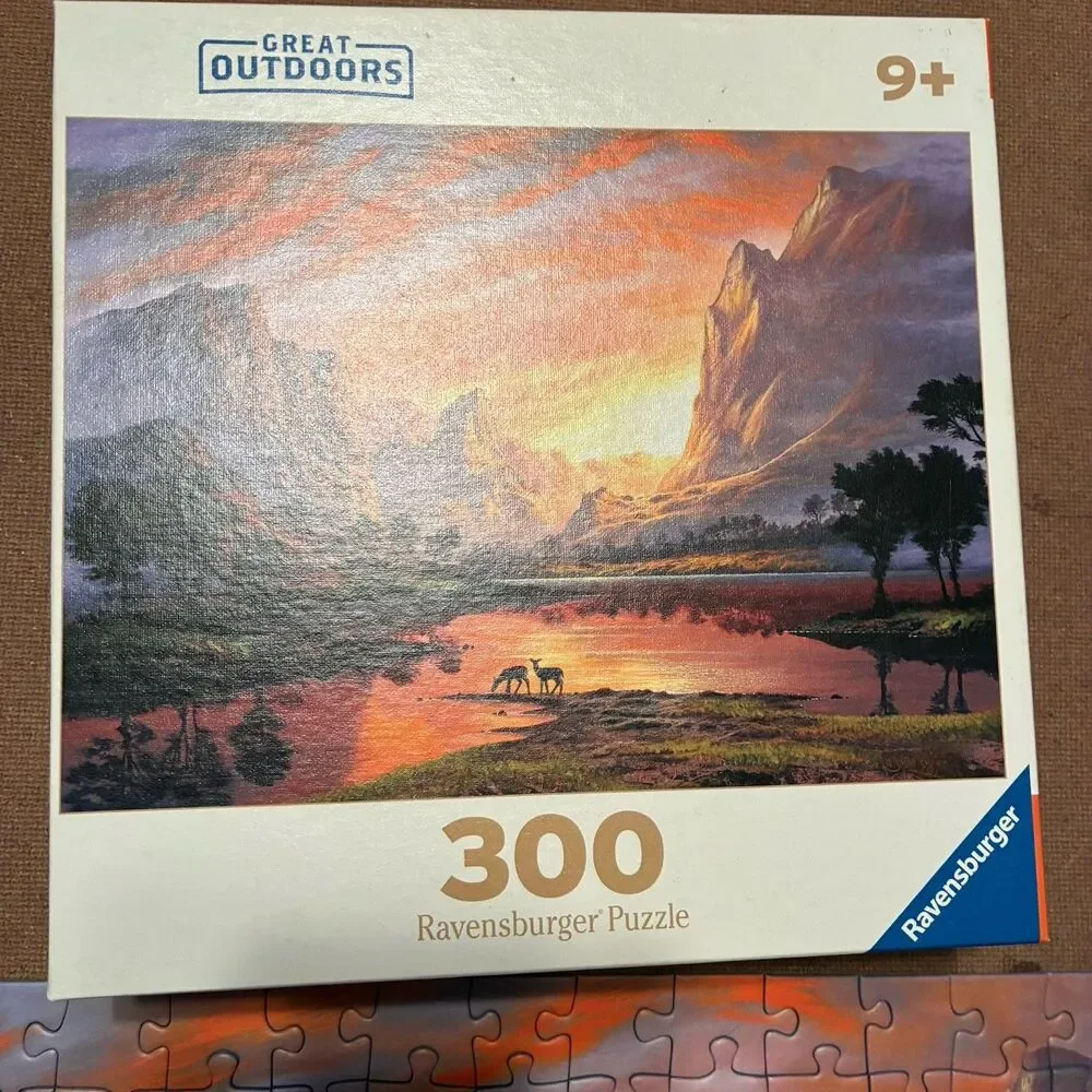 Ravensburger Great Outdoors Tranquil Sunset 300 Piece Puzzle Complete